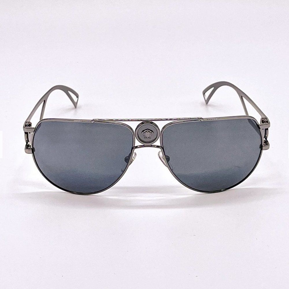 Versace Gray Unisex 60mm Sunglasses